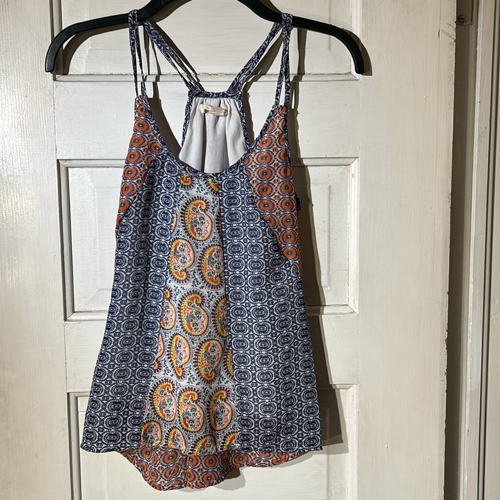 bohemian/hippie racer back blouse